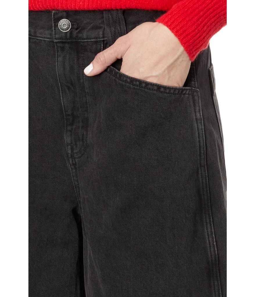 Madewell Black Denim Culotte In Jonston Wash 3