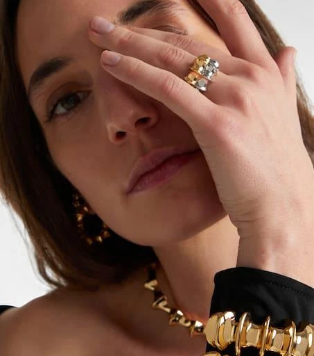 Jennifer Fisher Double Murphy gold-plated ring 2