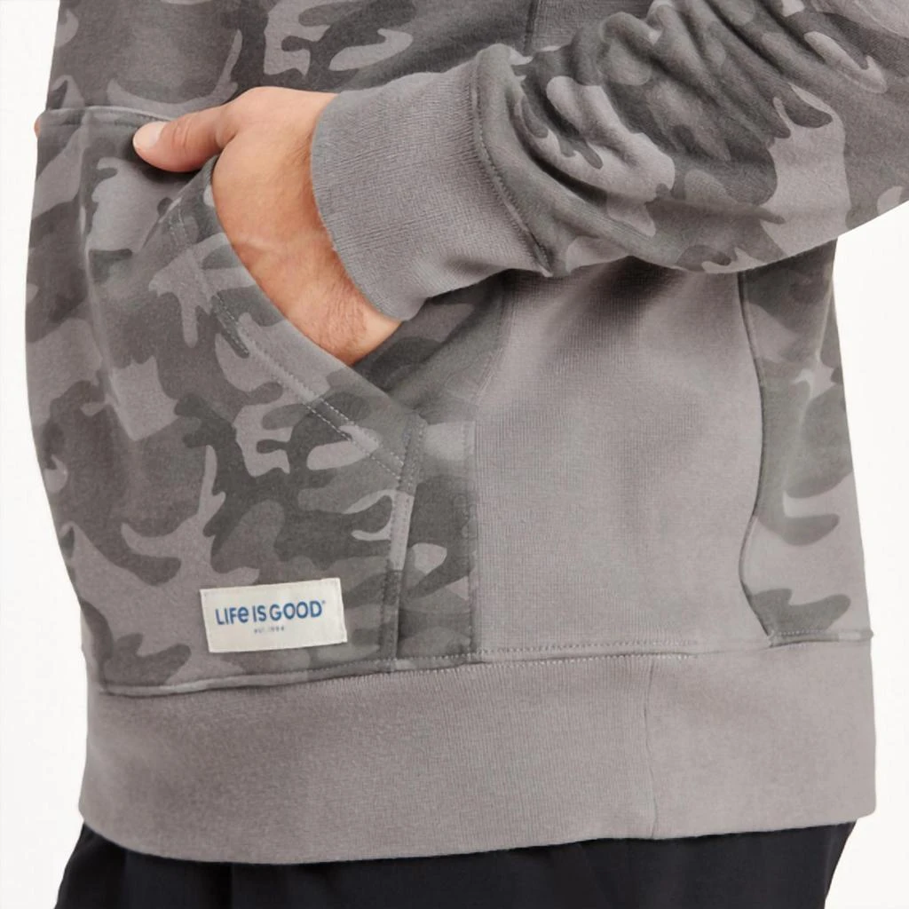 Life is Good® Simply True Positive Ballyard Hoodie In Gray Camo 3