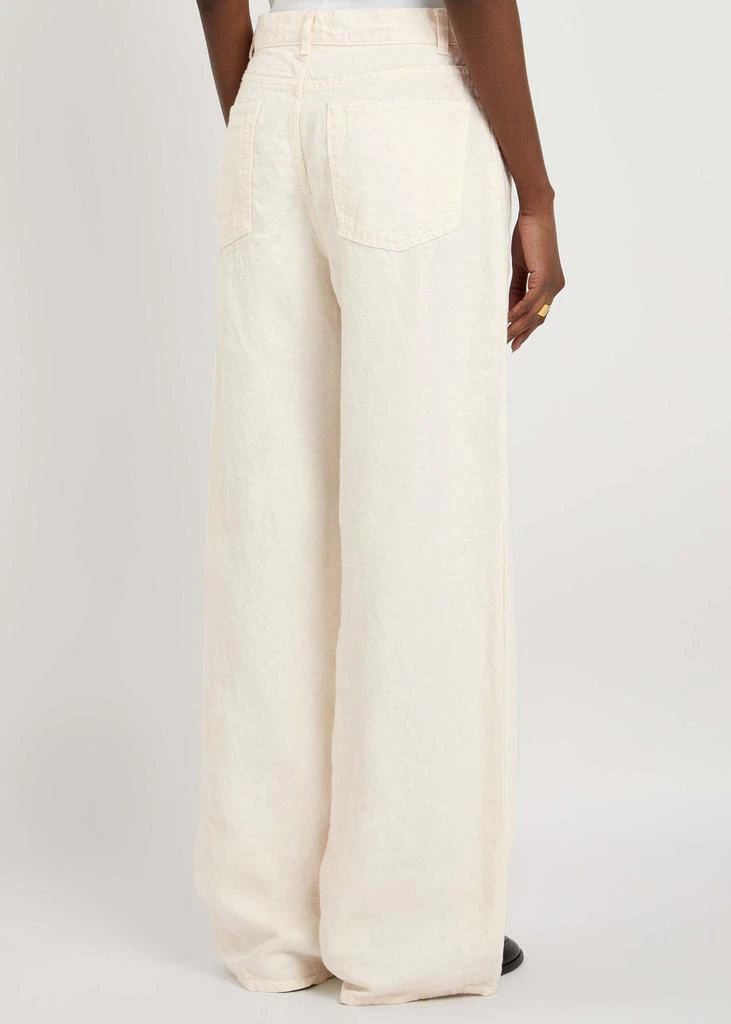 The Row Eglitta straight-leg linen jeans 3