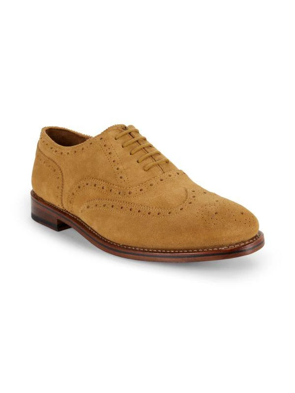 Allen Edmonds Hendrix Perforated Suede Oxford Shoes 2