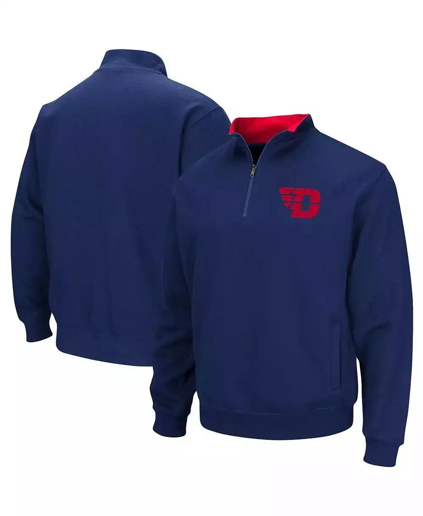 Colosseum Men's Navy Dayton Flyers Tortugas Logo Quarter-Zip Jacket 1