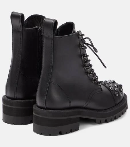 Junya Watanabe Embellished leather biker boots 3