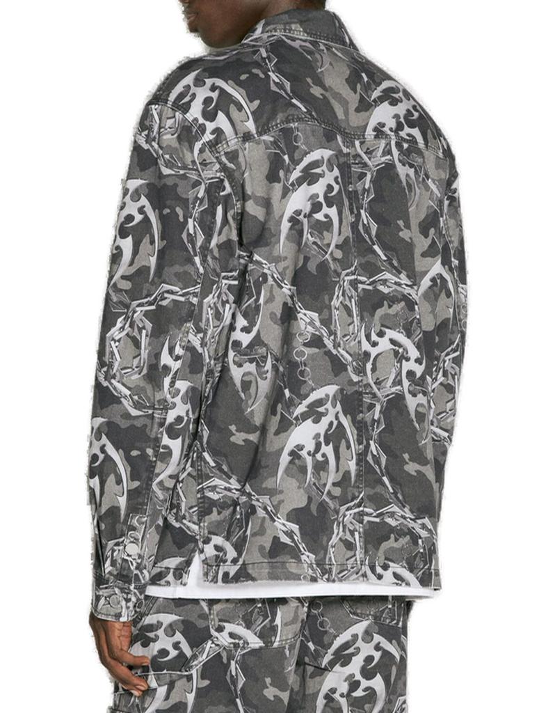 Han Kjobenhavn Han Kjobenhavn Camouflage Printed Buttoned Shirt