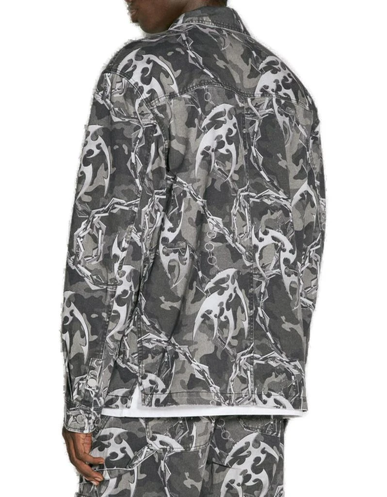 Han Kjobenhavn Han Kjobenhavn Camouflage Printed Buttoned Shirt 2