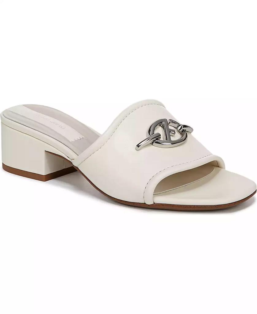 Franco Sarto Women's Noreen 2 Open Square Toe Block Heel Slide Sandals