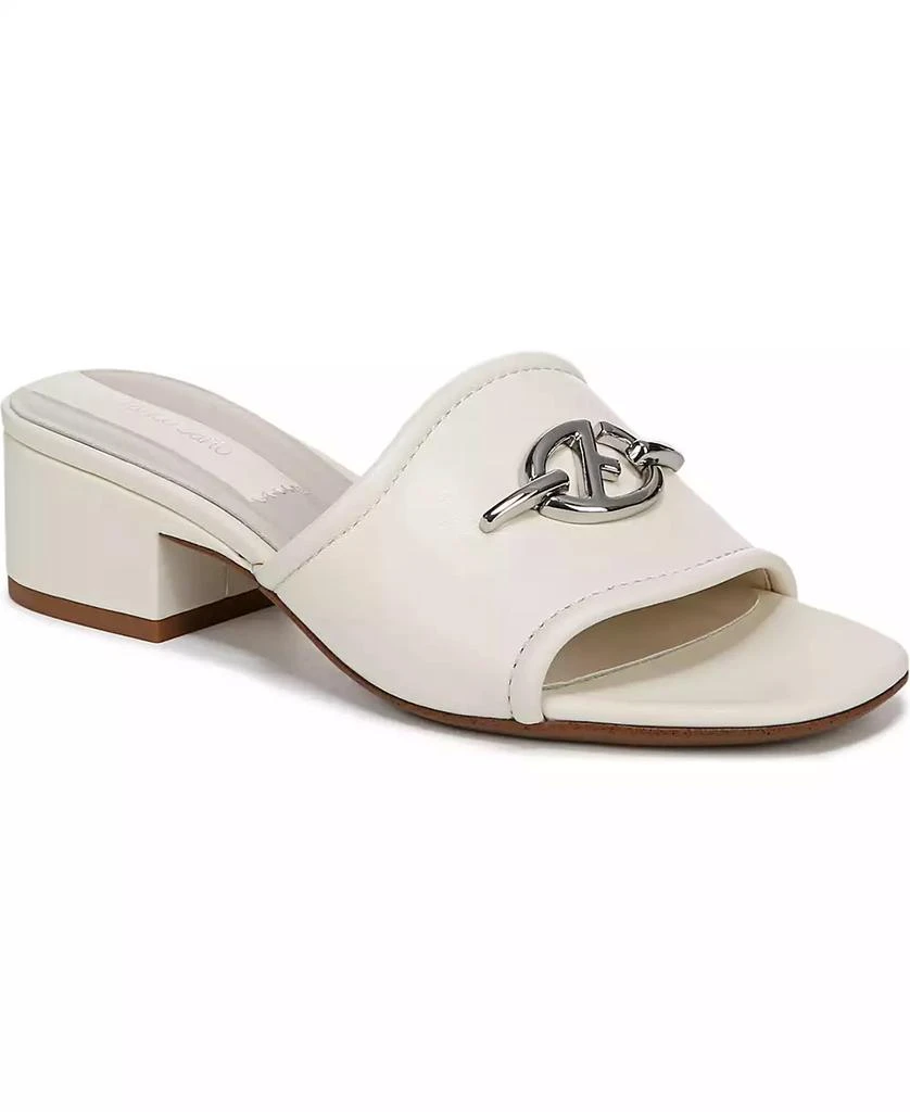 Franco Sarto Women's Noreen 2 Open Square Toe Block Heel Slide Sandals 1