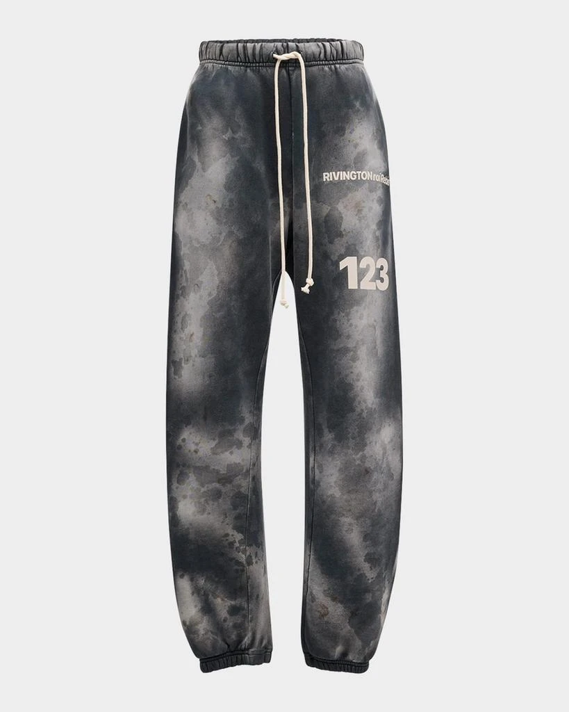 RIVINGTON roi Rebis Men's Gym Bag Logo Drawstring Sweatpants 1