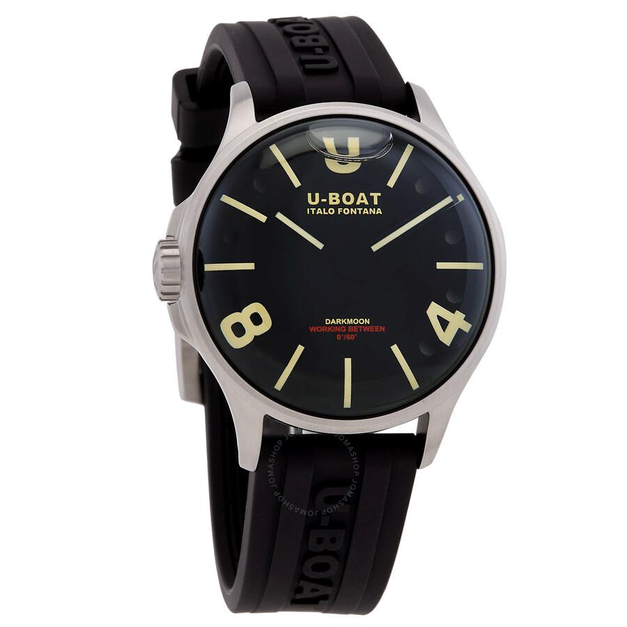 U-Boat Darkmoon Quartz Black Dial Men's Watch 9018-A