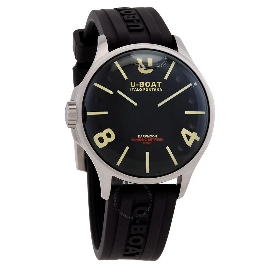 U-Boat Darkmoon Quartz Black Dial Men's Watch 9018-A 1