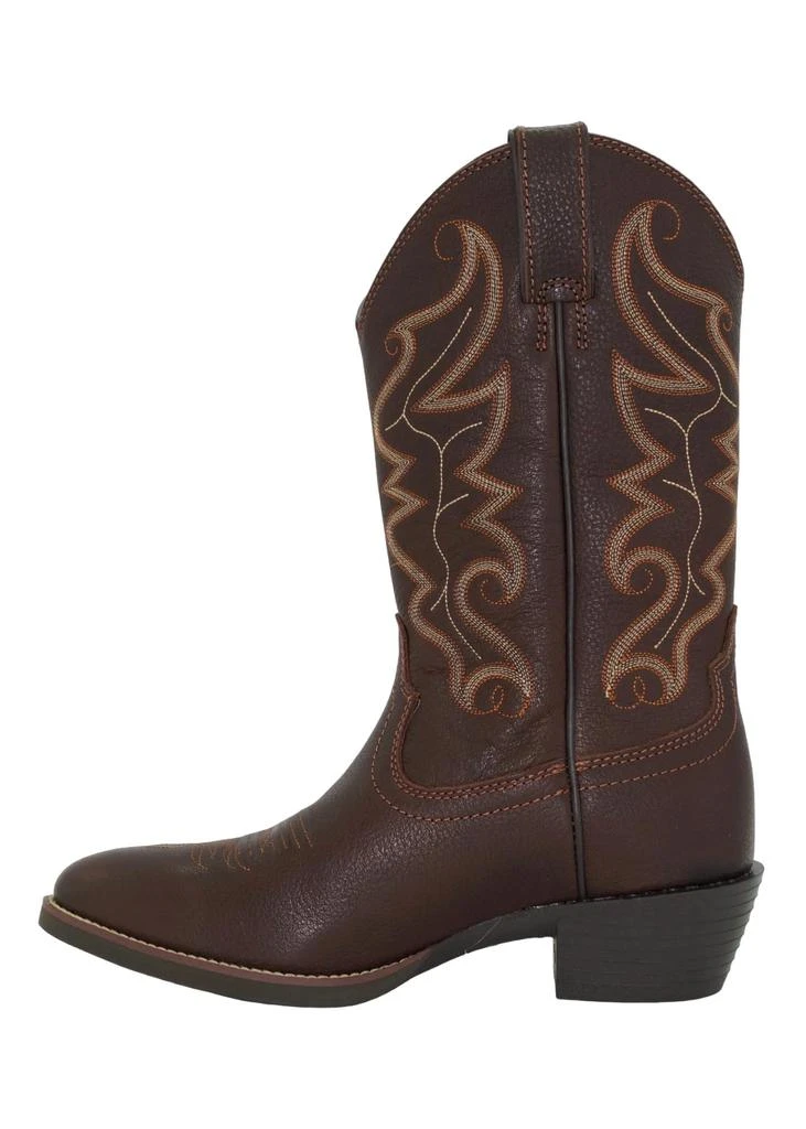 Justin Men's Stampede Square Toe Western Boots - Ee Width In Brown 2