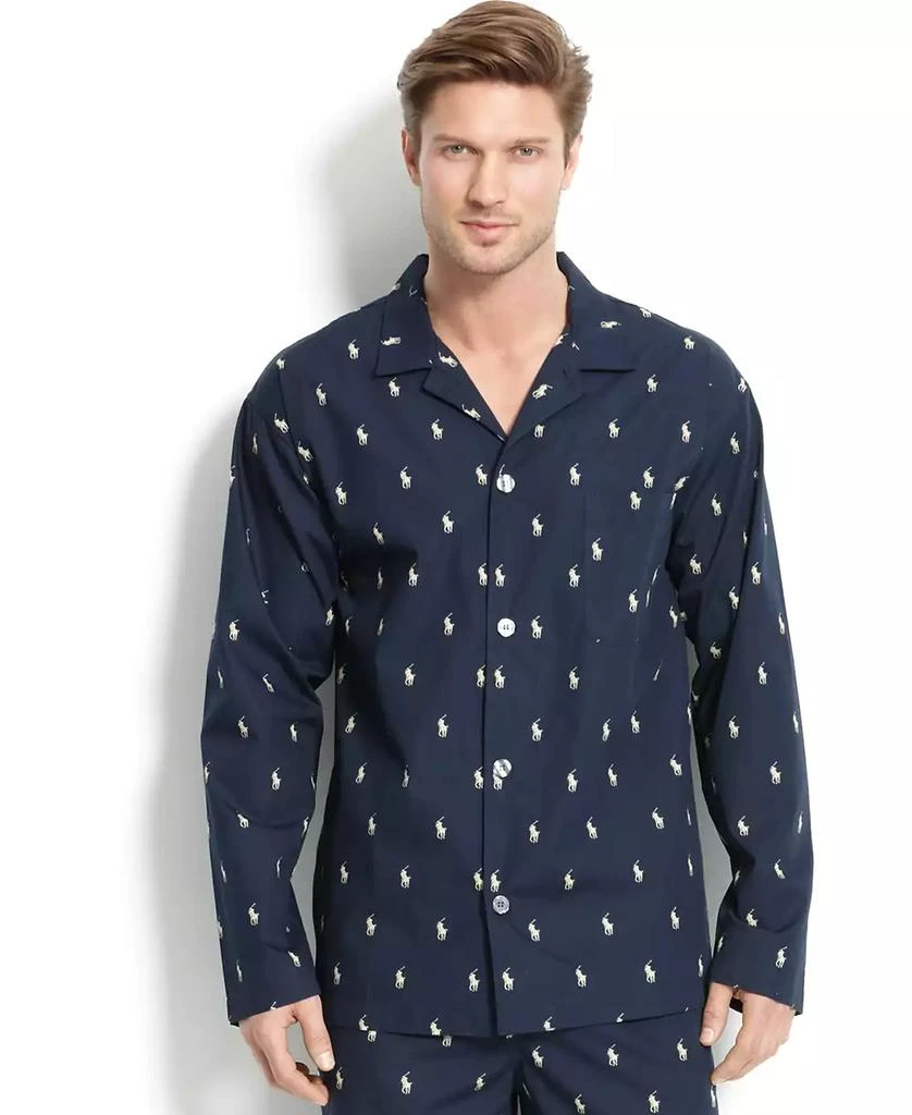 Ralph Lauren Men's All Over Polo Player Pajama Shirt 1