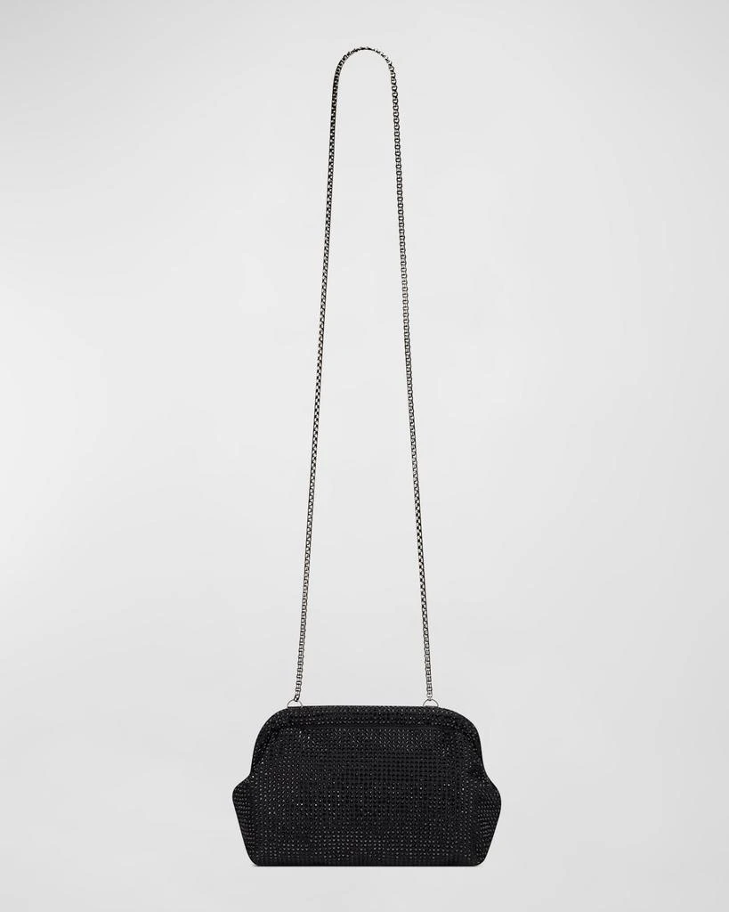 Rafe Brooke Crystal-Embellished Satin Frame Clutch 3