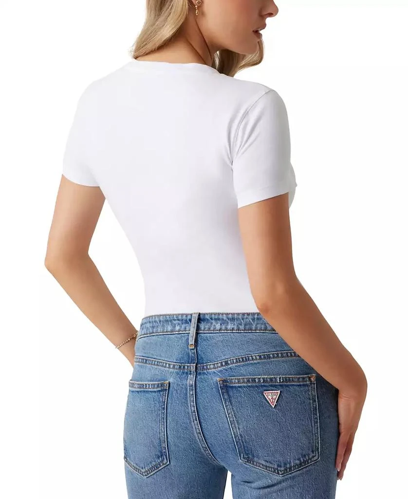 GUESS Women's Embellished Logo Short-Sleeve T-Shirt 4