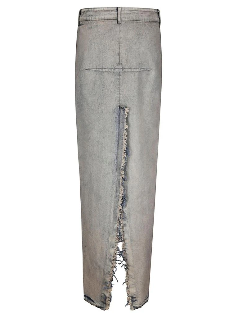 Rick Owens Rick Owens Concordians Runway Denim Sliced Skirt 2