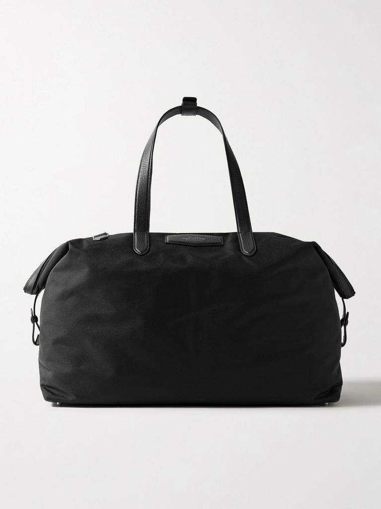 SMYTHSON Norton 纹理皮革边饰帆布手提包
