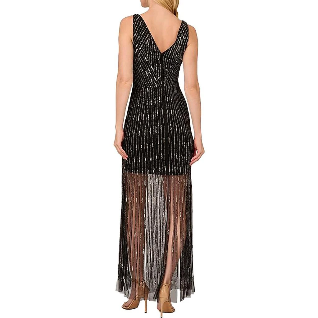Adrianna Papell Womens Embellished Carwash Hem Cocktail And Party Dress 2