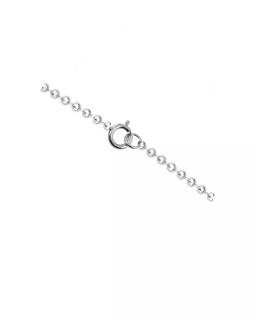 Rachel Glauber White Gold Plated "Be Happy" Pendant Necklace 3