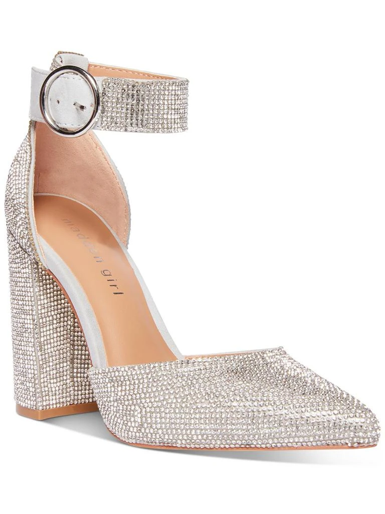 Madden Girl Saaxon Womens Microsuede Ankle Strap Pumps 1