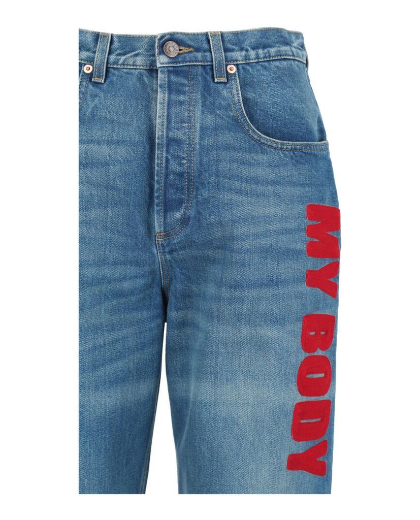 Gucci Graphic Appliqué Jeans