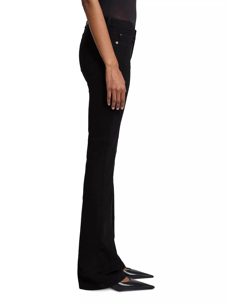 7 For All Mankind Ali Low-Rise Stretch Back-Zip Flare Jeans 4