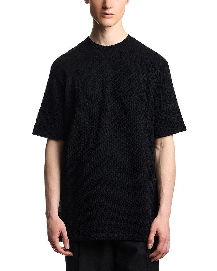 Emporio Armani Geometric Jacquard Jersey Tee new arrivals