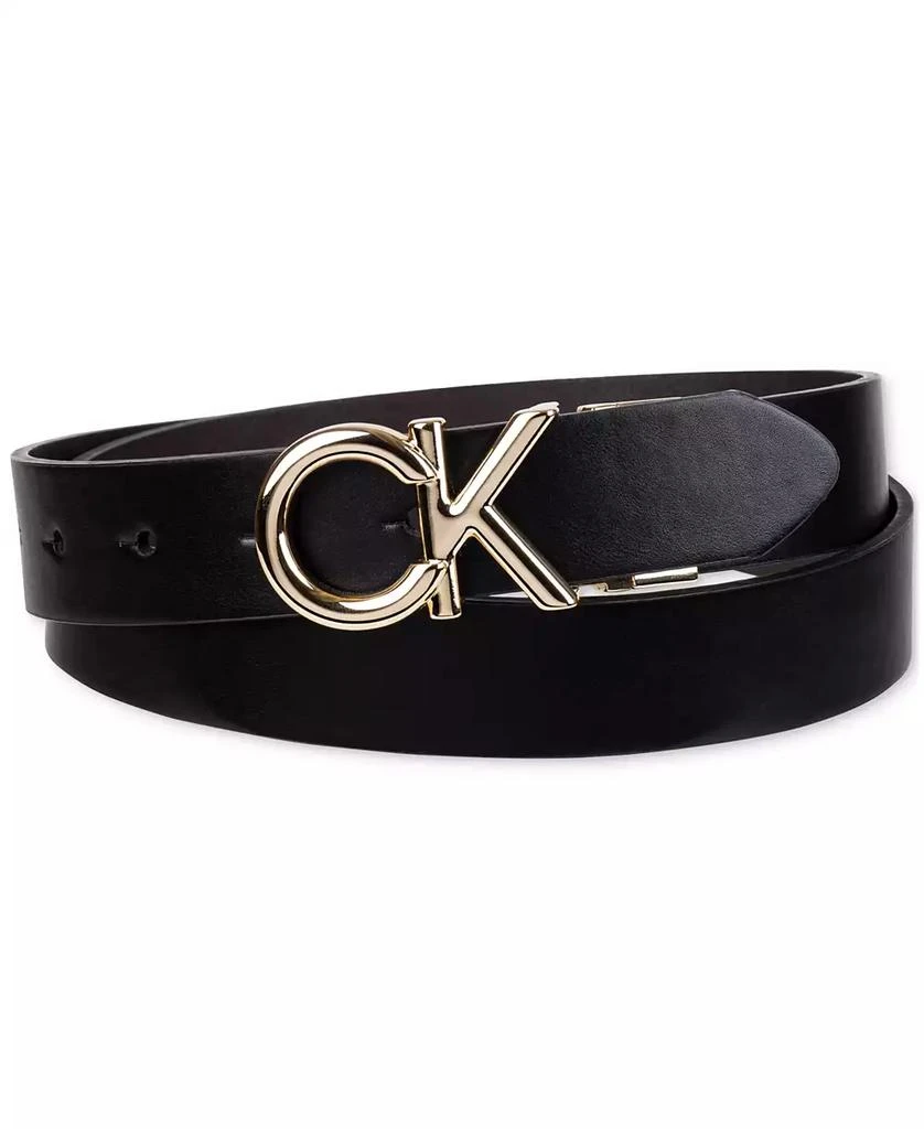 Calvin Klein Women's Reversible Puffed CK Monogram Buckle Belt 3