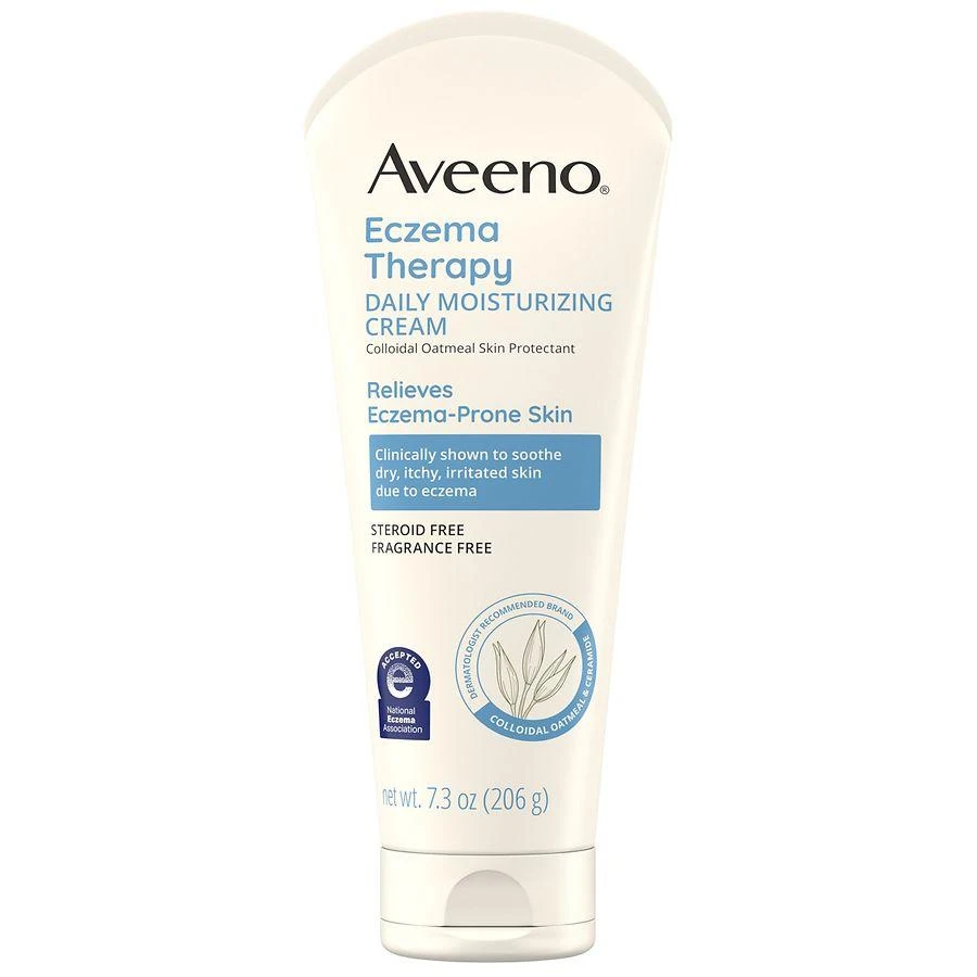 Aveeno Eczema Therapy Daily Soothing Body Cream, Steroid-Free Fragrance-Free 3