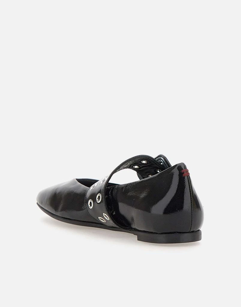 HALMANERA "Peg14 Glaze" leather  ballet flats 3