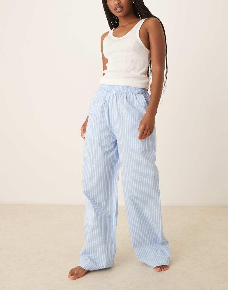 Luna Luna oversized wide leg pyjamas in striped blue
