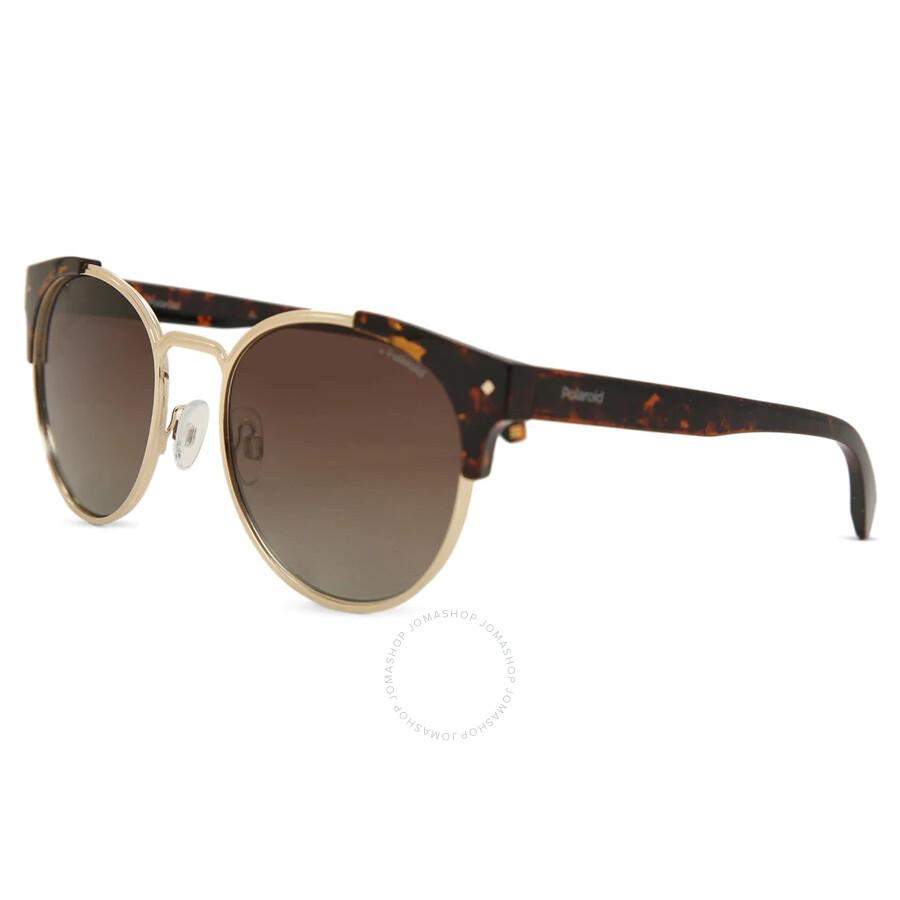 Polaroid Polarized Brown Oval Unisex Sunglasses PLD 6038/S/X 0086/LA 56