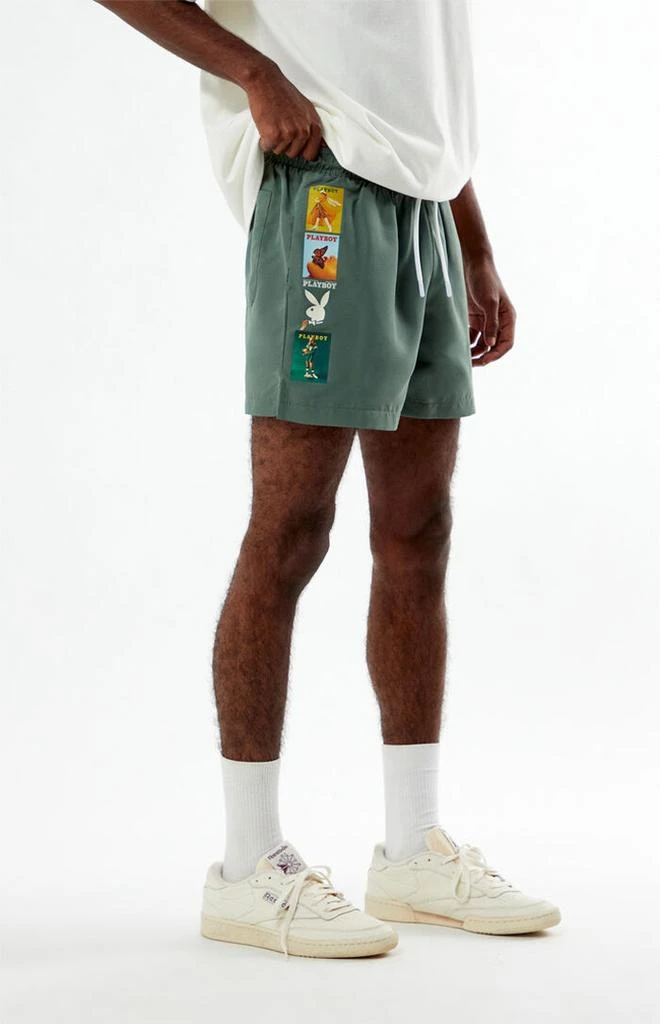 Playboy By Pacsun Ad 5" Swim Trunks 3