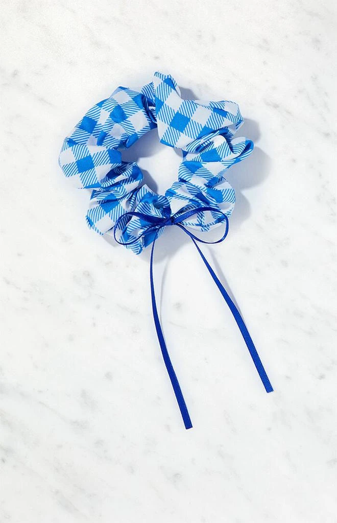 PacSun Gingham Bow Hair Scrunchie 1