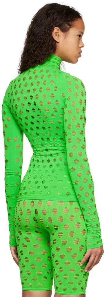 Maisie Wilen Green Perforated Turtleneck 3