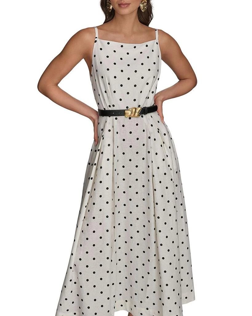 Donna Karan Linen Blend A Line Dress 7