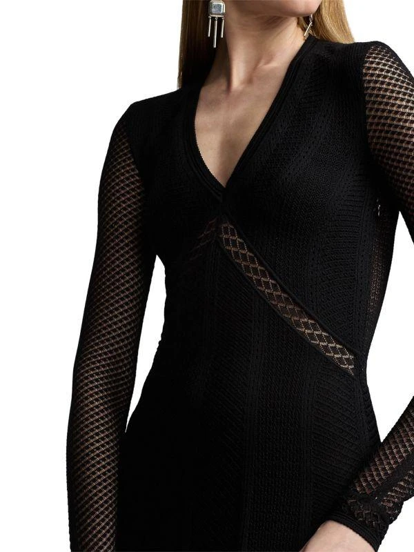 Ralph Lauren Geometric Engineered Silk Midi-Dress 5