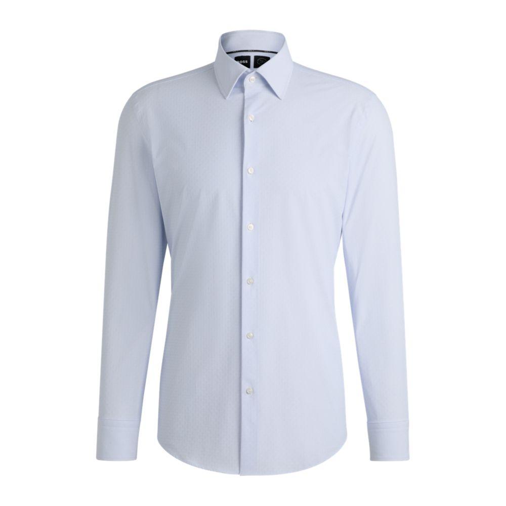 Hugo Boss Slim-fit shirt in performance-stretch dobby