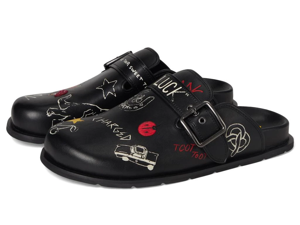 Coach Buckle Clog With Sketch Print 1