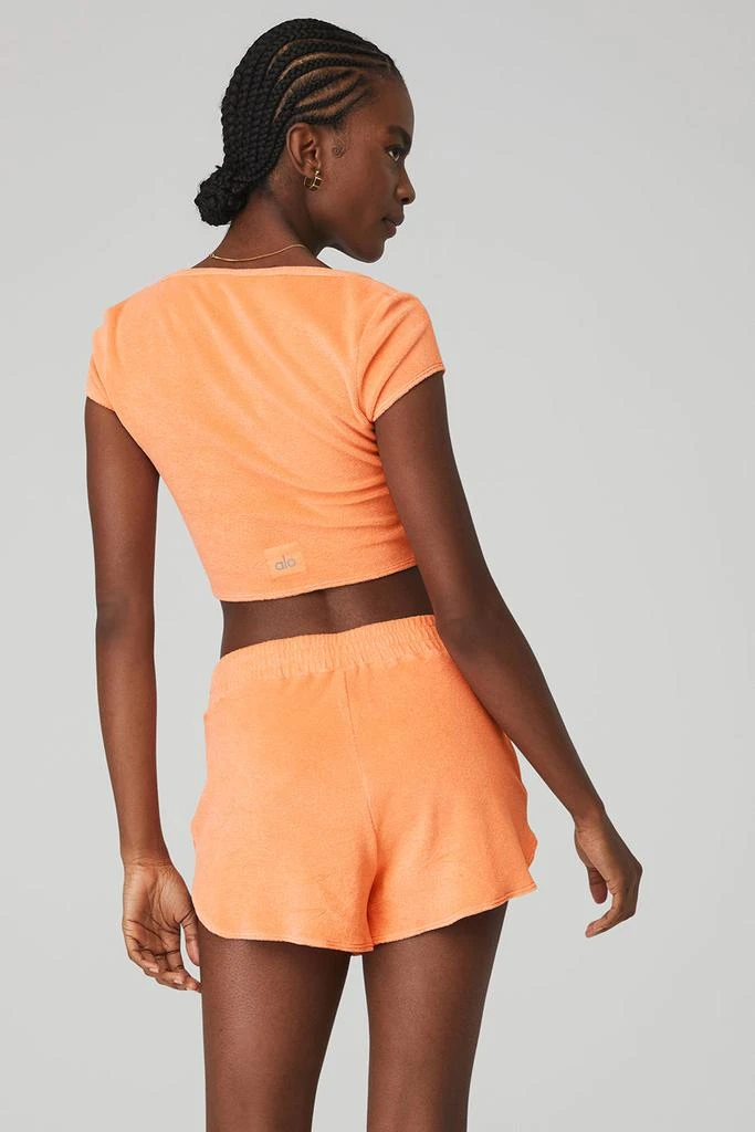 Alo Terry Beachside Short Sleeve - Cantaloupe 2