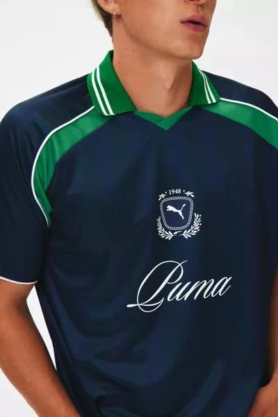Puma Puma Script Logo Relaxed Soccer Jersey Tee 4