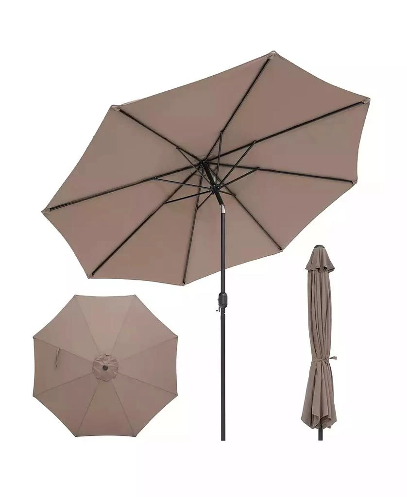 GOUUN 10 Feet Outdoor Patio Umbrella with Tilt Adjustment and Crank
