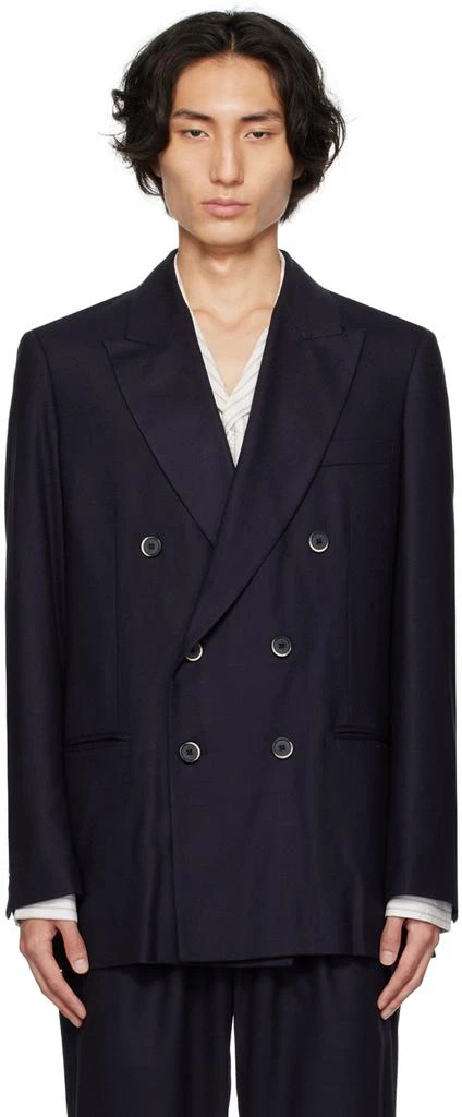 BARENA Navy Bosman Frare Blazer 1