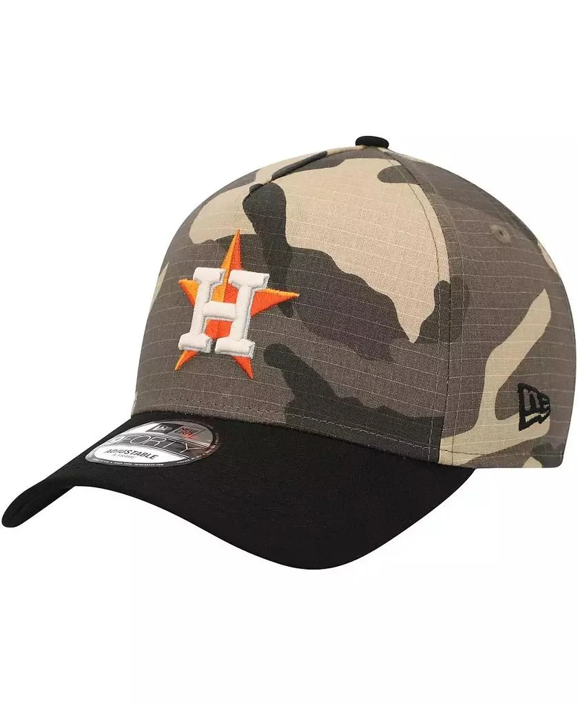 New Era Men's Houston Astros Camo Crown A-Frame 9FORTY Adjustable Hat 2