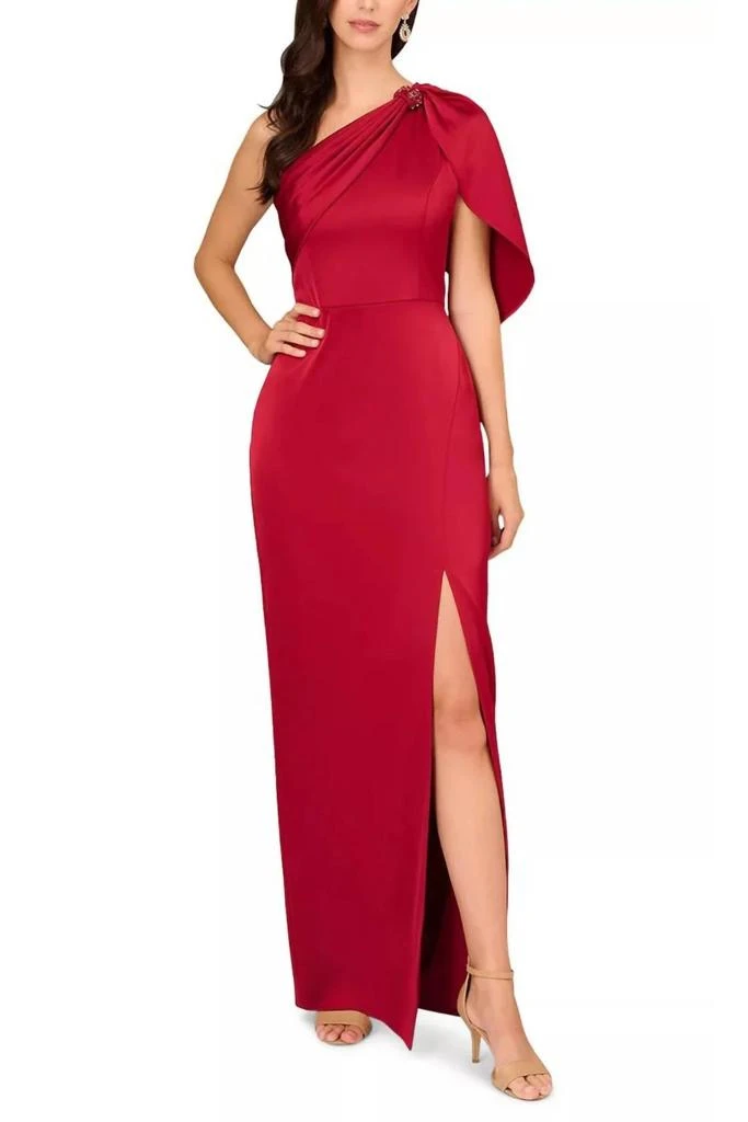 Aidan Mattox Aidan Mattox - Asymmetric Draped One-shoulder Gown Dress