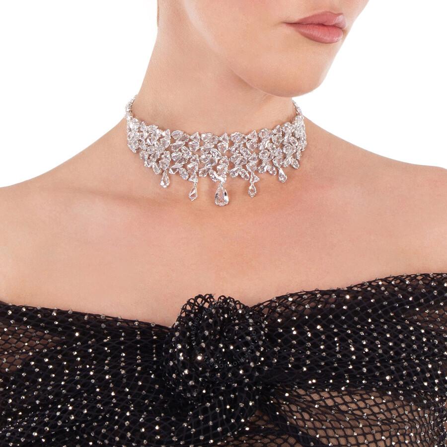 Swarovski Mesmera Choker Rhodium Shiny Crystal