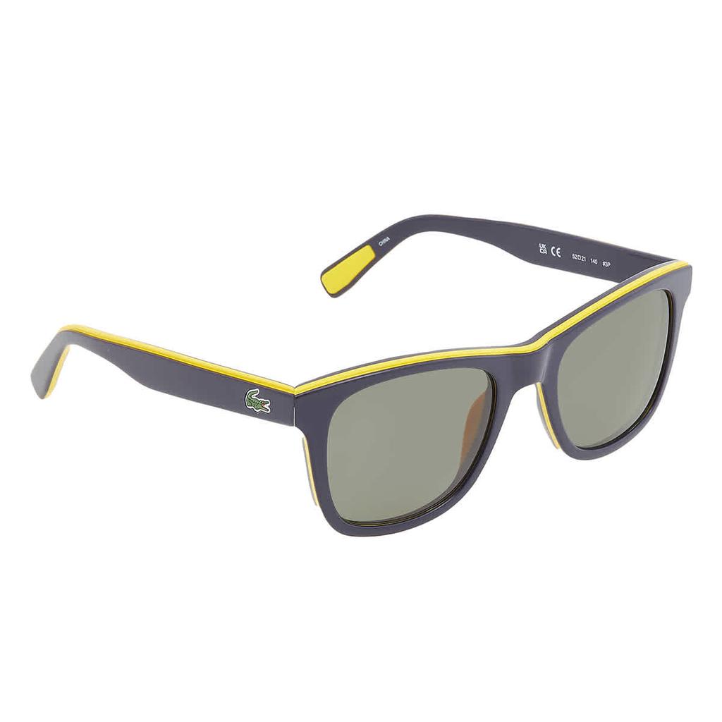Lacoste Polarized Green Square Unisex Sunglasses L781SP 414 52