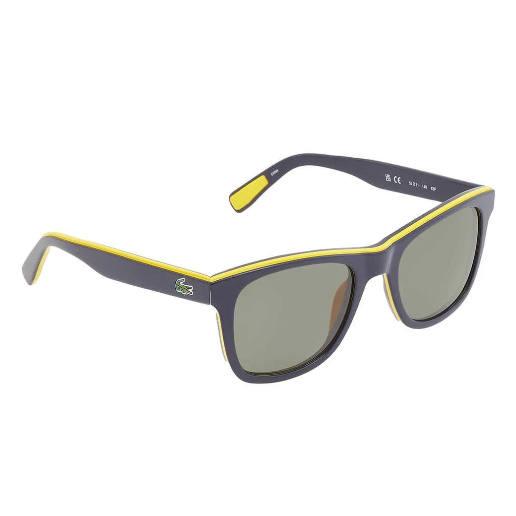 Lacoste Polarized Green Square Unisex Sunglasses L781SP 414 52 2