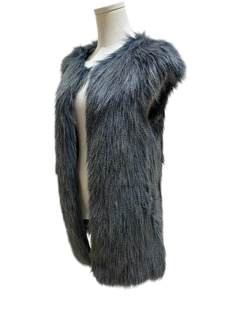 ROMEO 
JULIET COUTURE Romeo 
Juliet Couture - Women
s Shaggy Faux Fur Vest Jacket 3