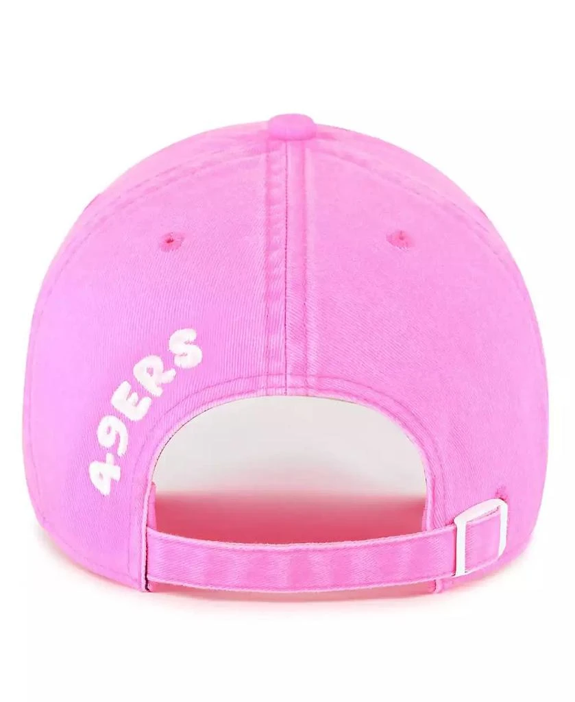 47 Brand Women's Pink San Francisco 49ers Bright Side Clean Up Adjustable Hat 2