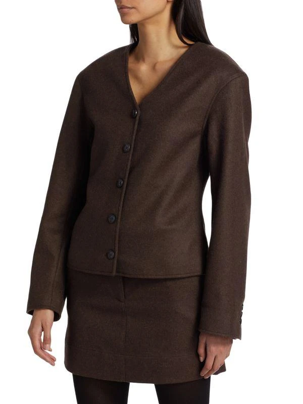 Loulou Studio Vega Wool-Blend Jacket 3